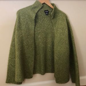 Eileen Fisher green cardigan, small